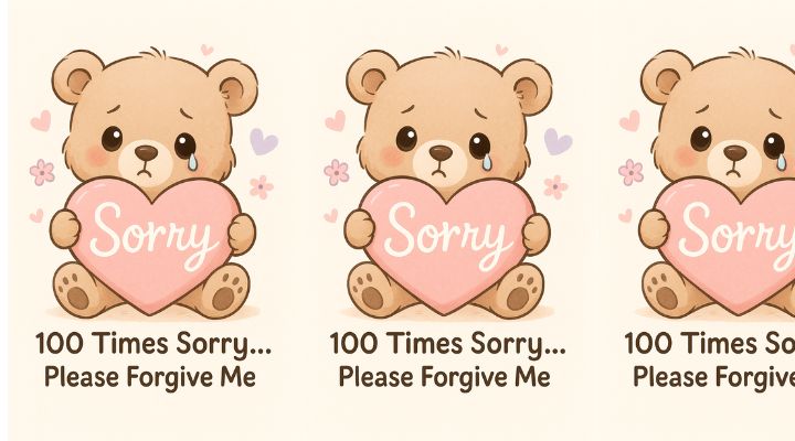 sorry 100 times ,Sorry 100 Times : 100 Copy-Paste Sorry Messages for 2025